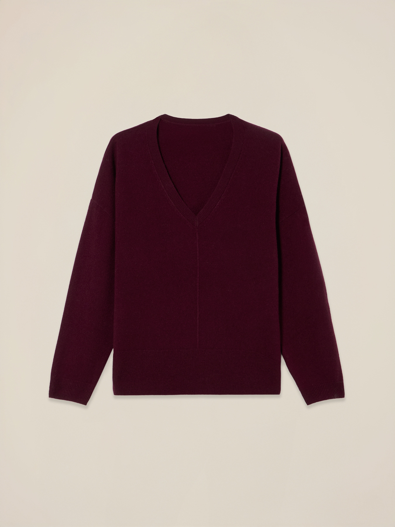 Pure wool sweater with V-neck image number 3