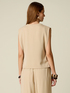 Asymmetric lace vest image number 1