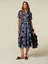 Cotton shirt dress with print image number 0