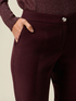 Pantalon regular en velours c&ocirc;tel&eacute; image number 2