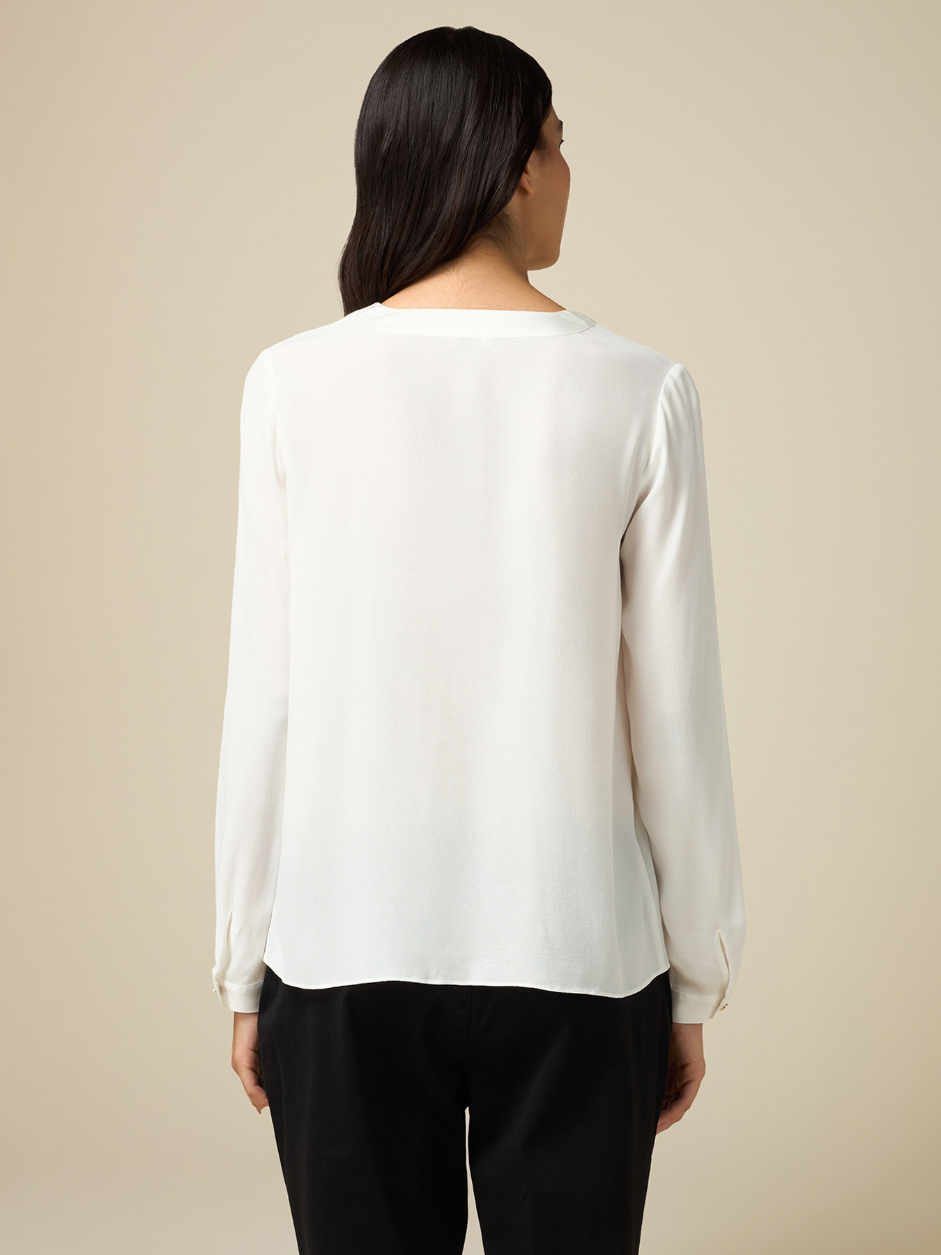 Crepe viscose blouse image number 1