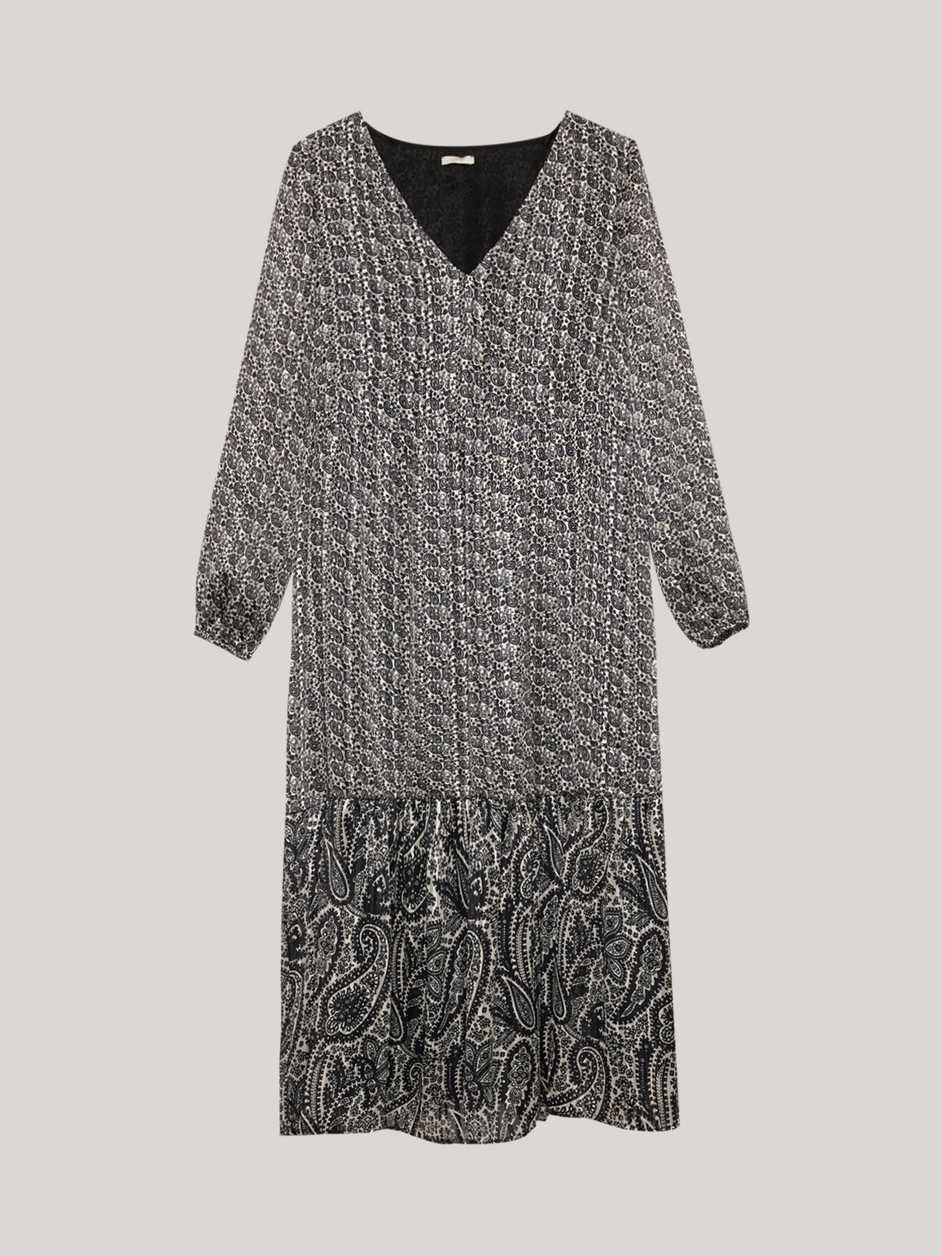 Vestido midi con estampado de fantas&iacute;a de cachemir image number 3