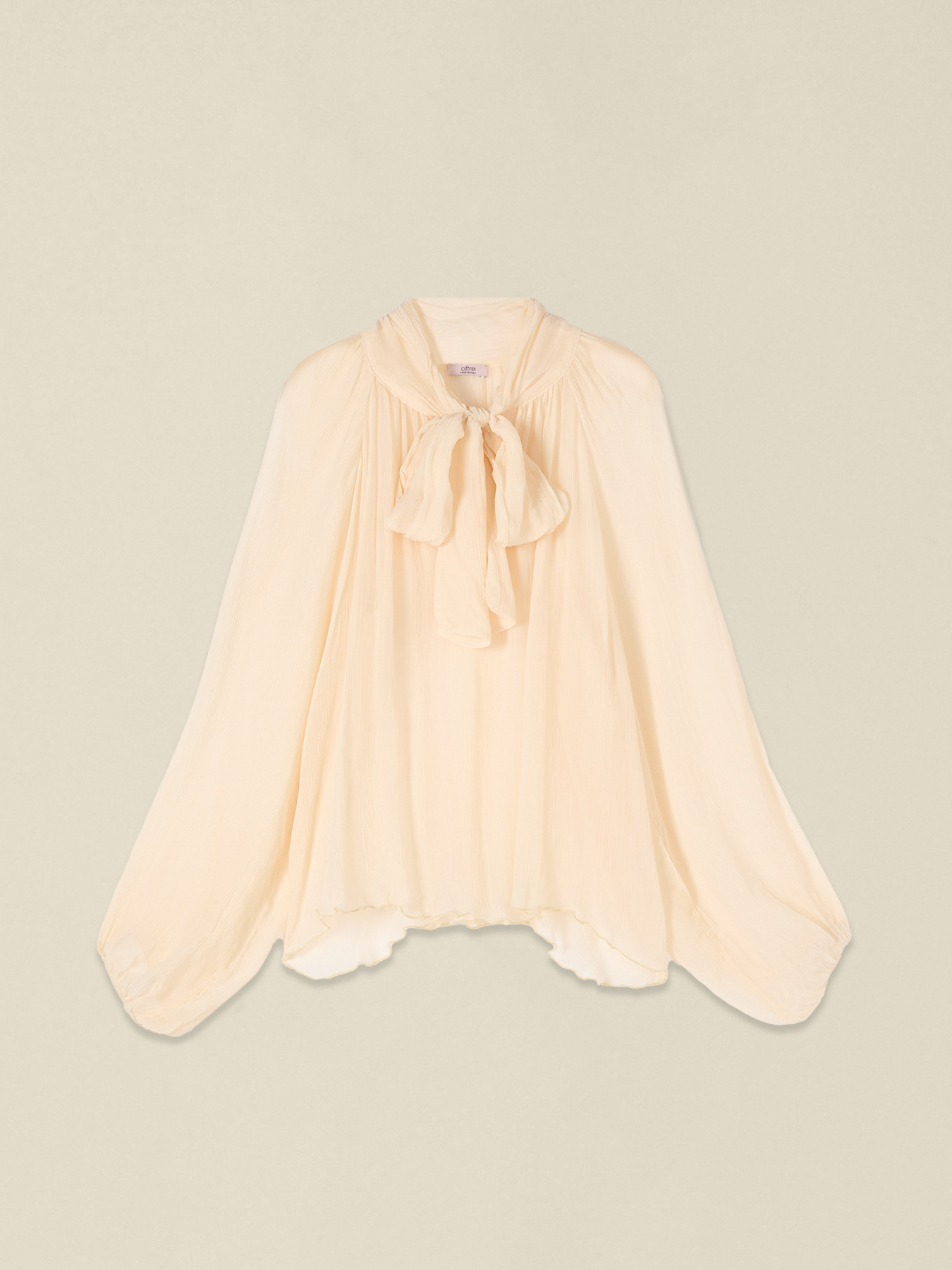 Blusa manche lunghe con fiocco image number 3