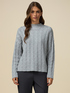 Pullover aus Kaschmirgemisch mit Zopfmuster image number 0