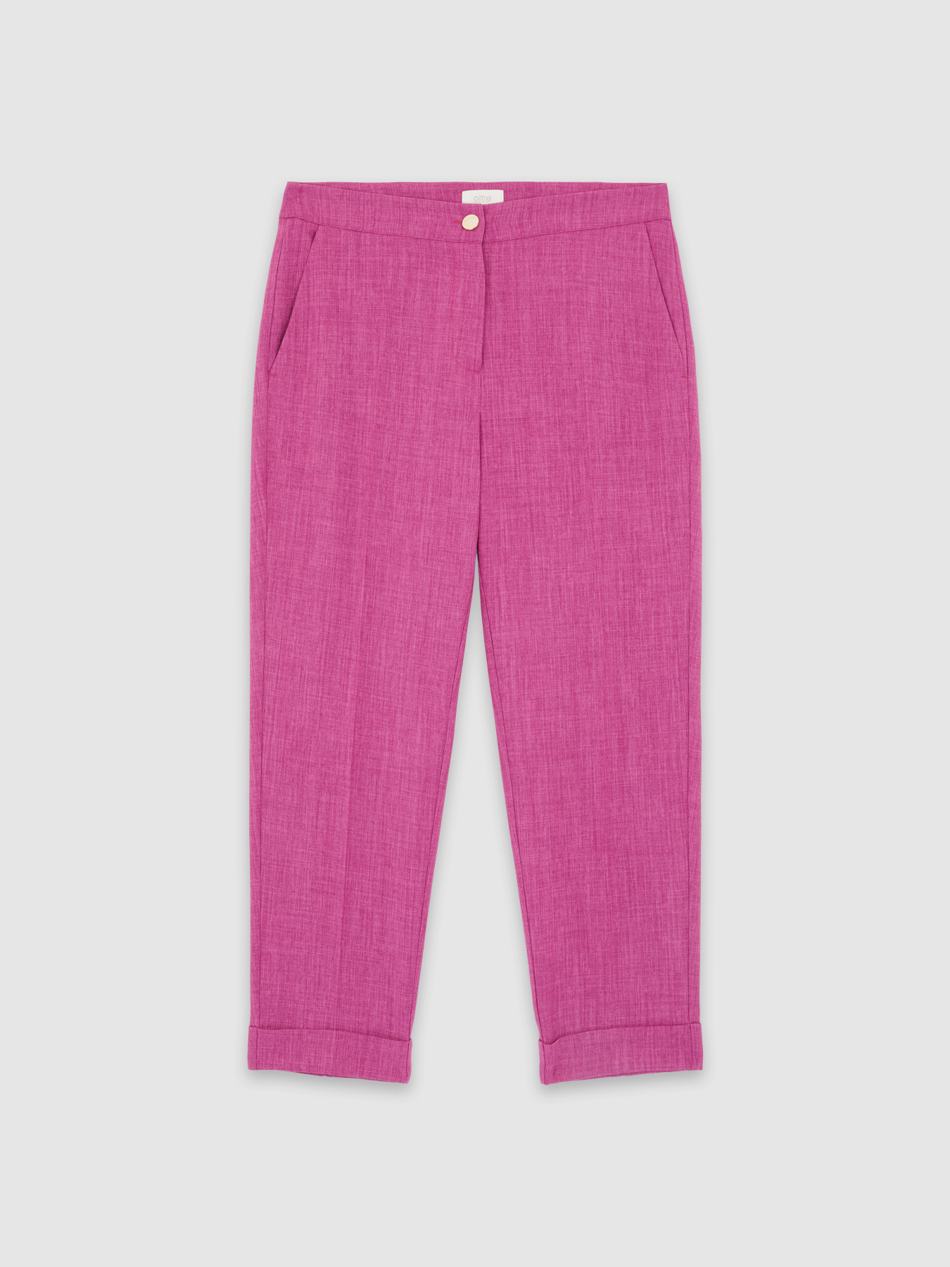 Pantalones pitillo de tejido m&eacute;lange image number 3