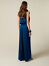 Pantalon palazzo en satin de viscose image number 1