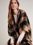 Hooded chequered cape image number 0