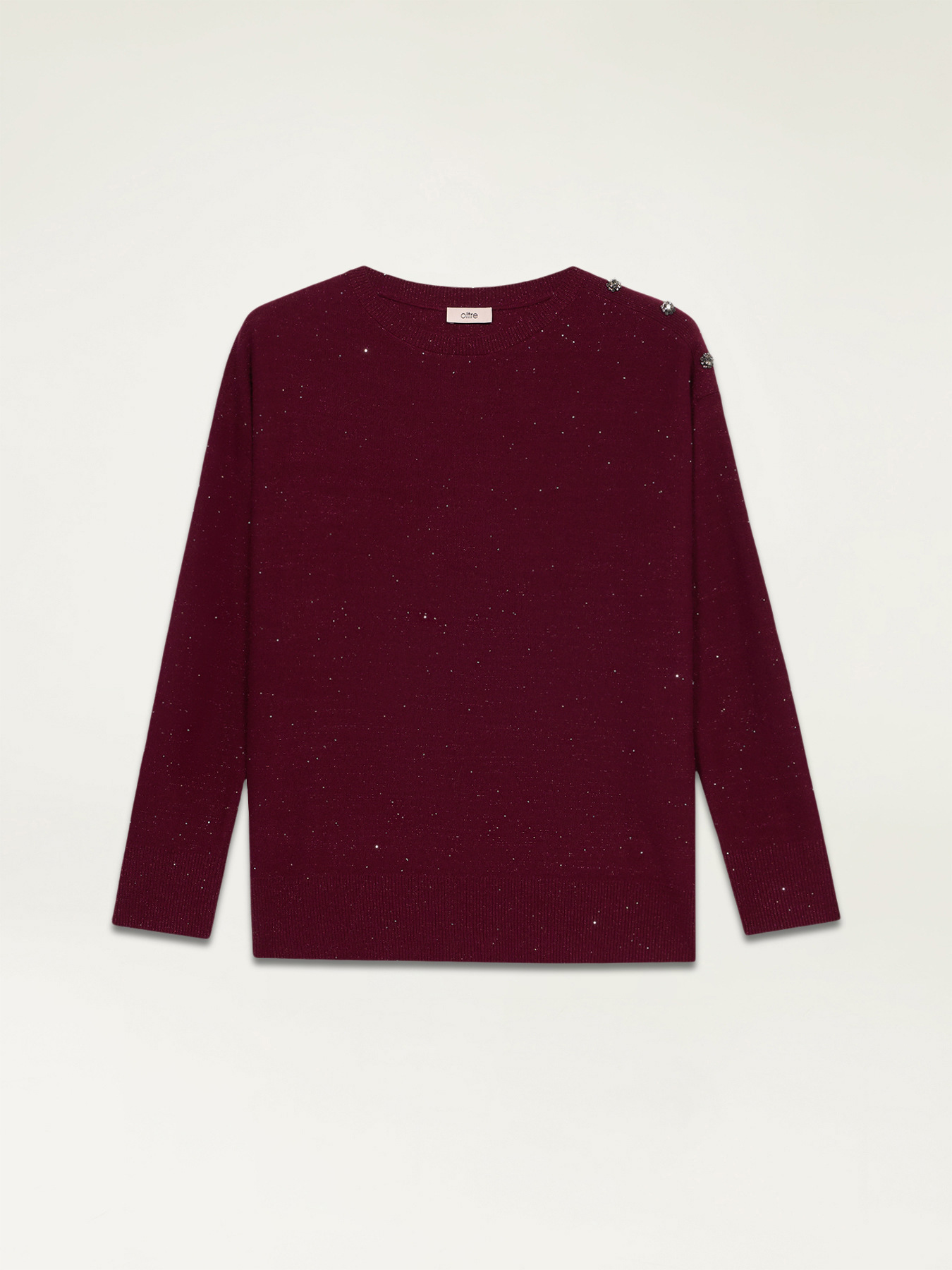 Cashmere blend sweater with sequins image number 3