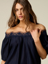 Off-Shoulder-Bluse mit Spitze image number 2