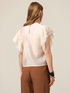 Blouse with lace inserts image number 1