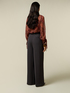 Palazzo pants with belt and pleats image number 1