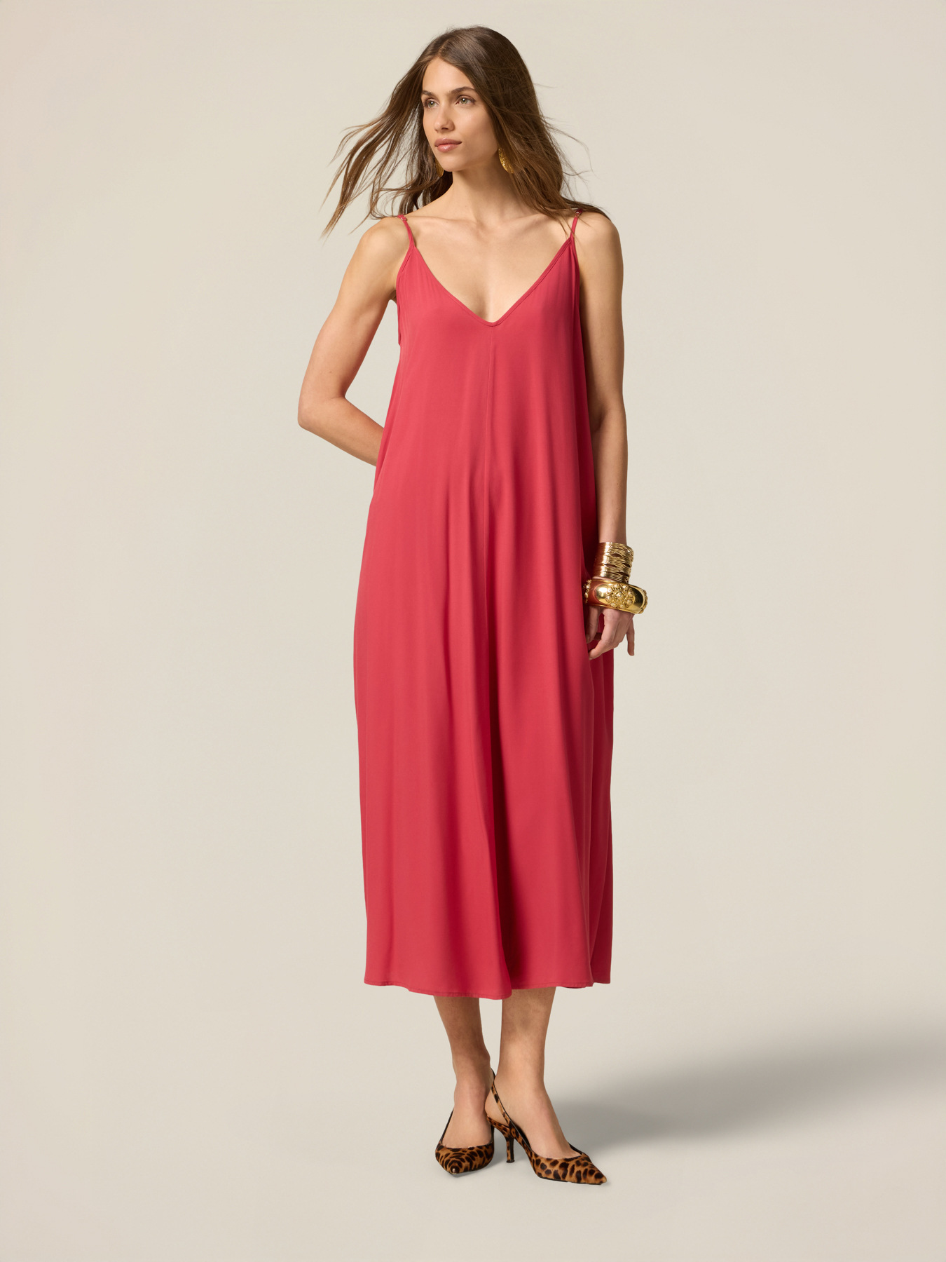 Langes Kleid aus Viskose image number 0