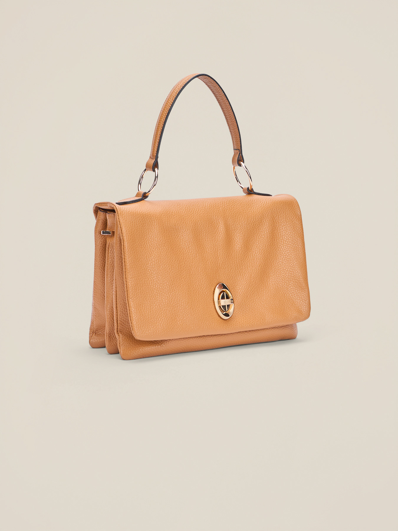 Borsa satchel in vera pelle image number 7