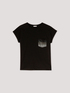 T-shirt with jewel breast pocket image number 3