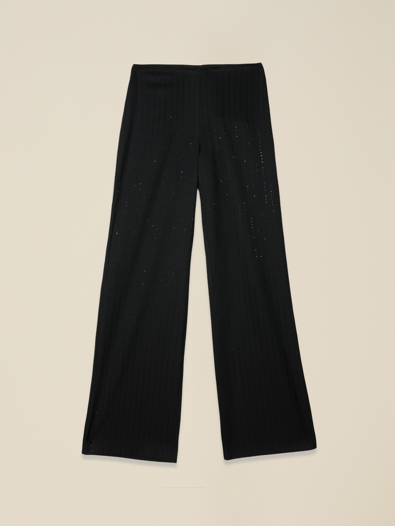 Palazzo pants with sequin embroidery image number 4
