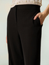 Wide-leg palazzo pants in crepe fabric image number 2