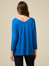 Sweater with V-neck front and back image number 1
