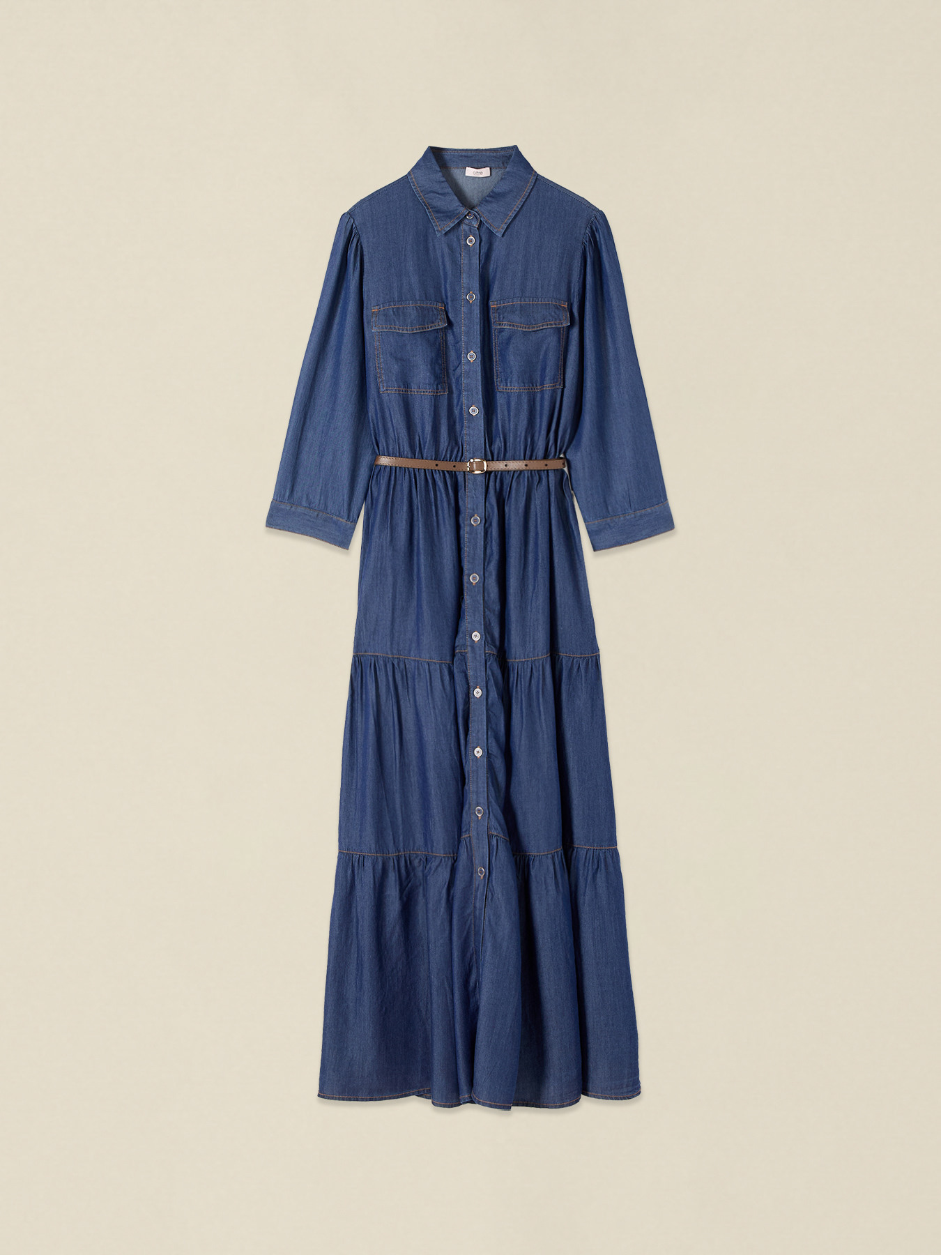 Hemdblusenkleid aus Tencel image number 3