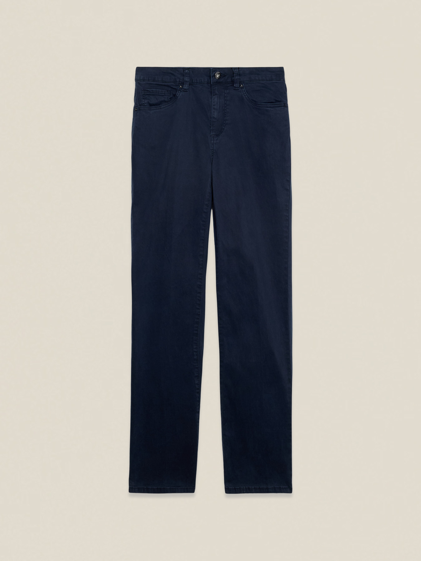 Pantaloni sigaretta misto lyocell image number 0