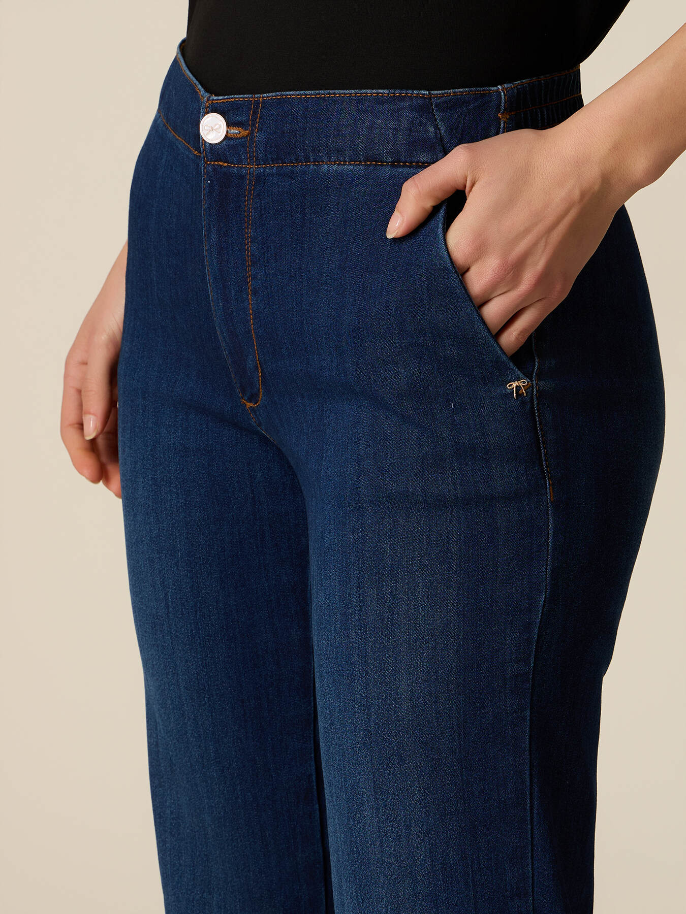 Chino jeans in denim image number 2