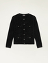 Plush effect lurex cardigan image number 3