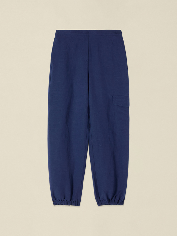 Linen/viscose cargo pants