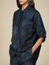 Oversized printed denim shirt image number 2