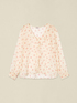 Bluse mit Fantasiemuster und Volants image number 3