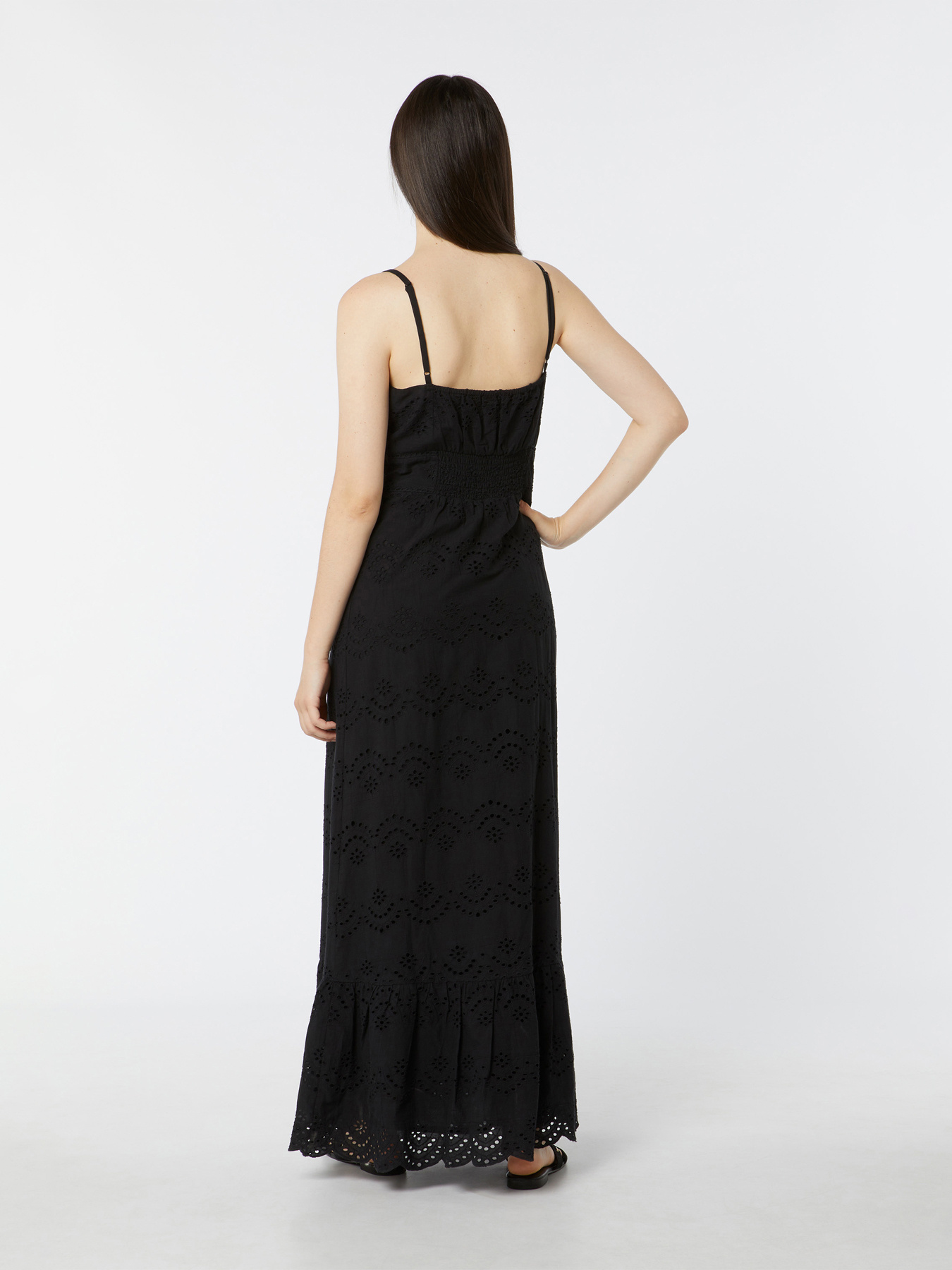 Vestito lungo in pizzo sangallo image number 1