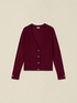 V-neck cardigan with button detail image number 3