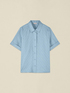 Camicia in lino con cristalli image number 3