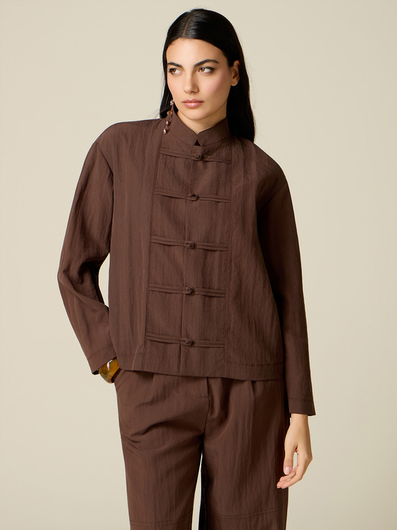 Unstrukturierte Jacke mit Alamaren