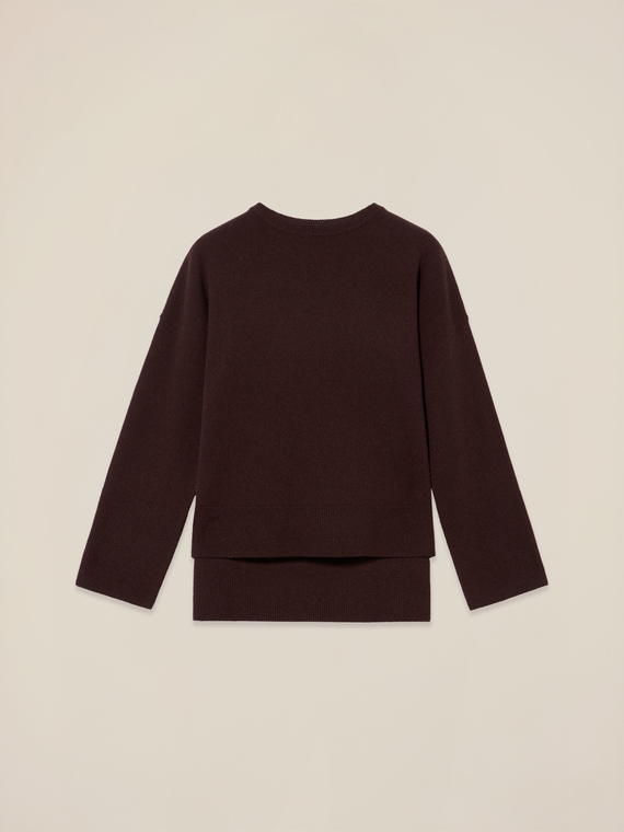 Pure wool crew neck sweater