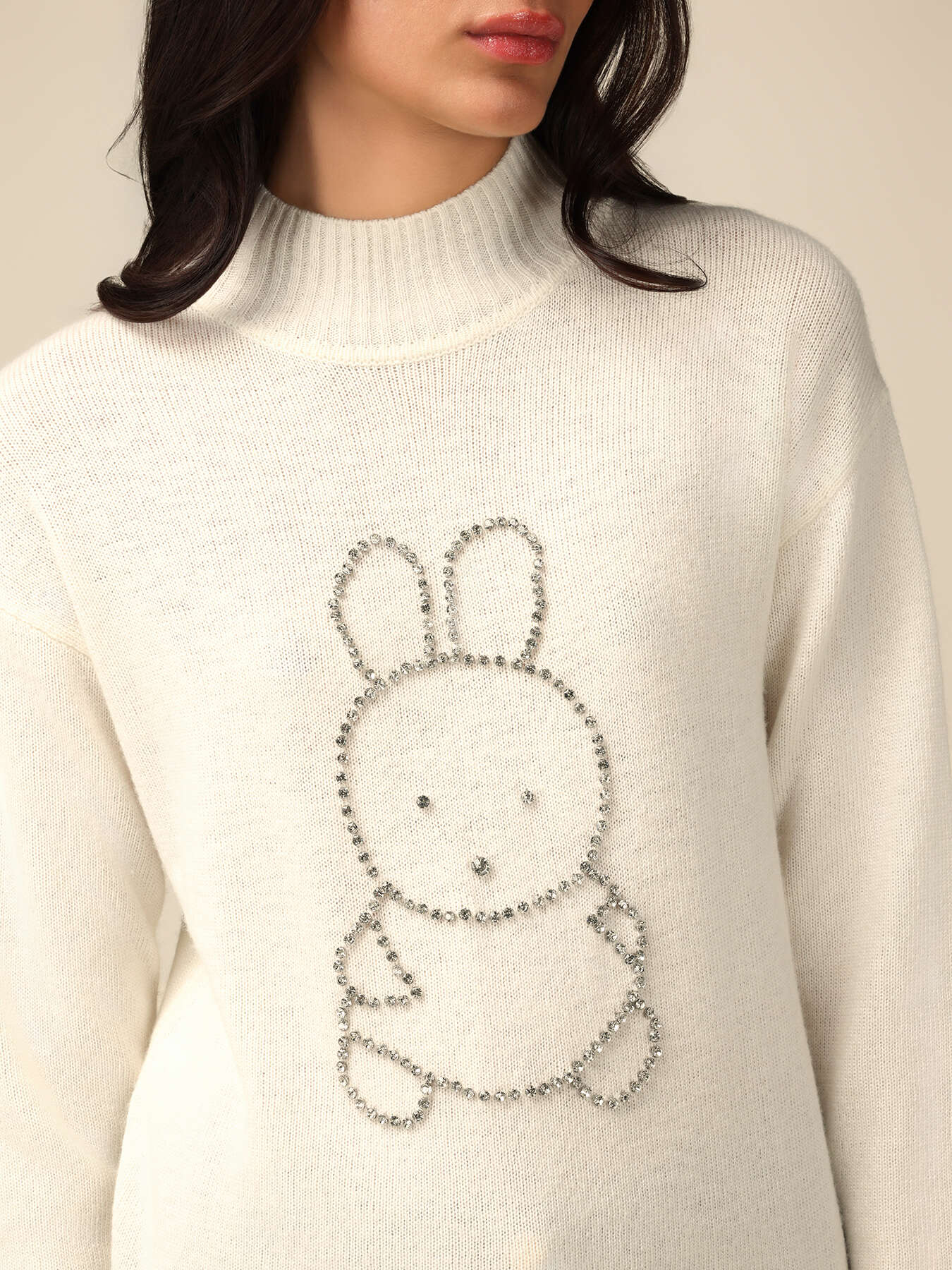 Pull avec broderie en pierreries image number 2