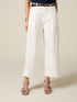 Pantalon palazzo court avec ajours image number 3
