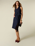 Pencil skirt with lace insert image number 0