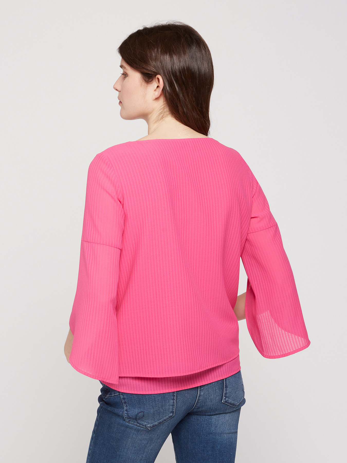 Blusa in tessuto operato image number 1