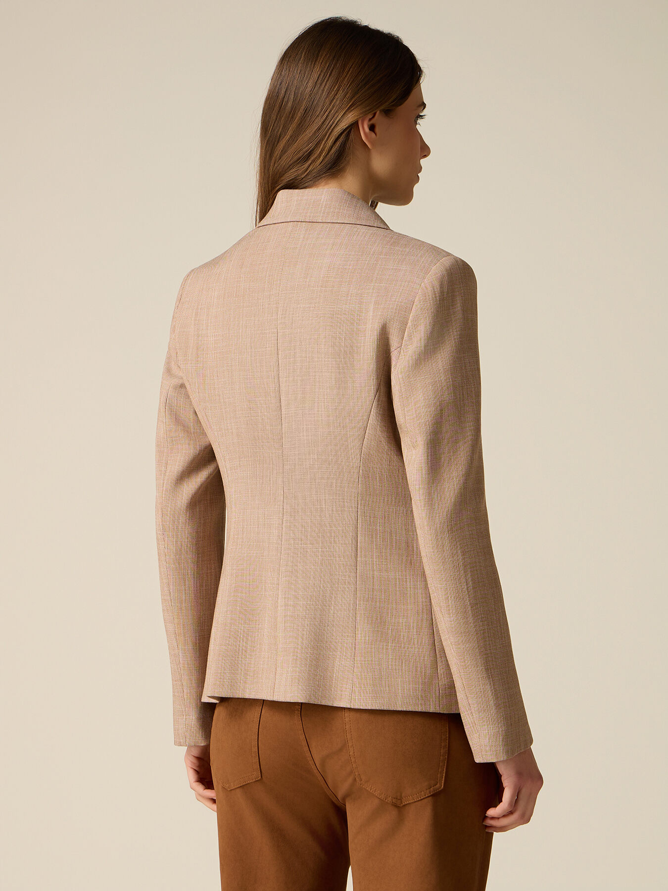 Structured viscose blend jacket image number 1