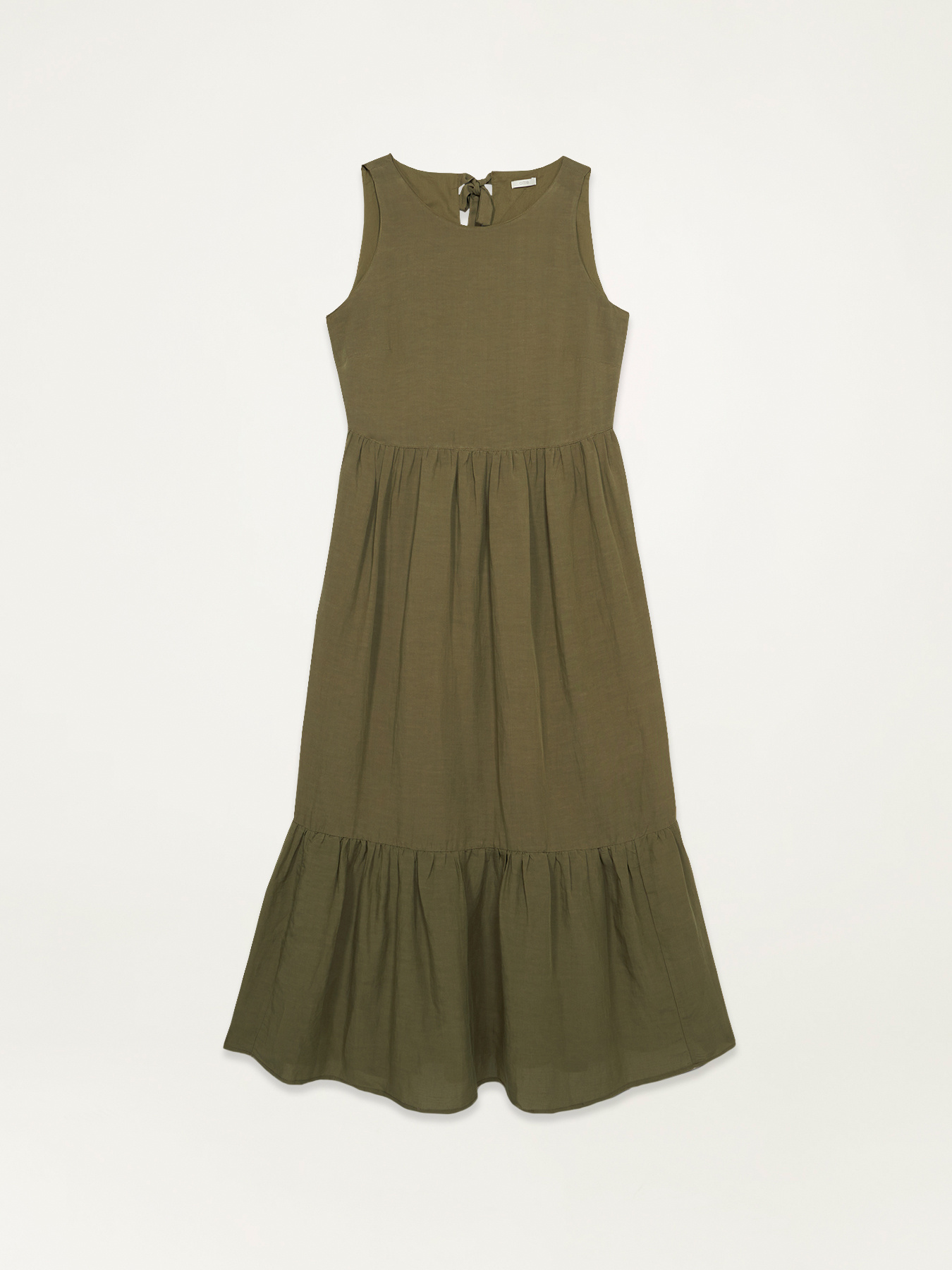 Vestito lungo misto lino image number 4