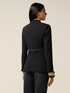 Blazer con cintura in raso image number 1