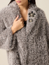 Oversized teddy coat with pins image number 2