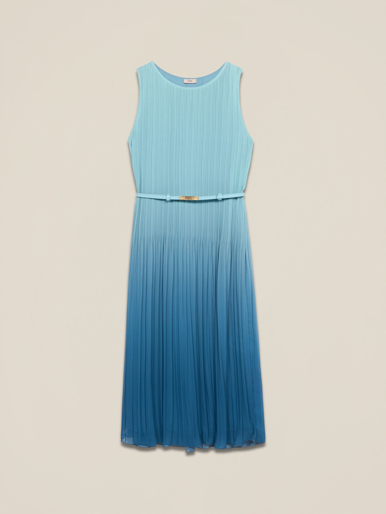 Robe midi pliss&eacute;e d&eacute;grad&eacute;e image number 4