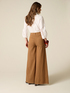 Pantaloni wide leg in cotone maltinto image number 1