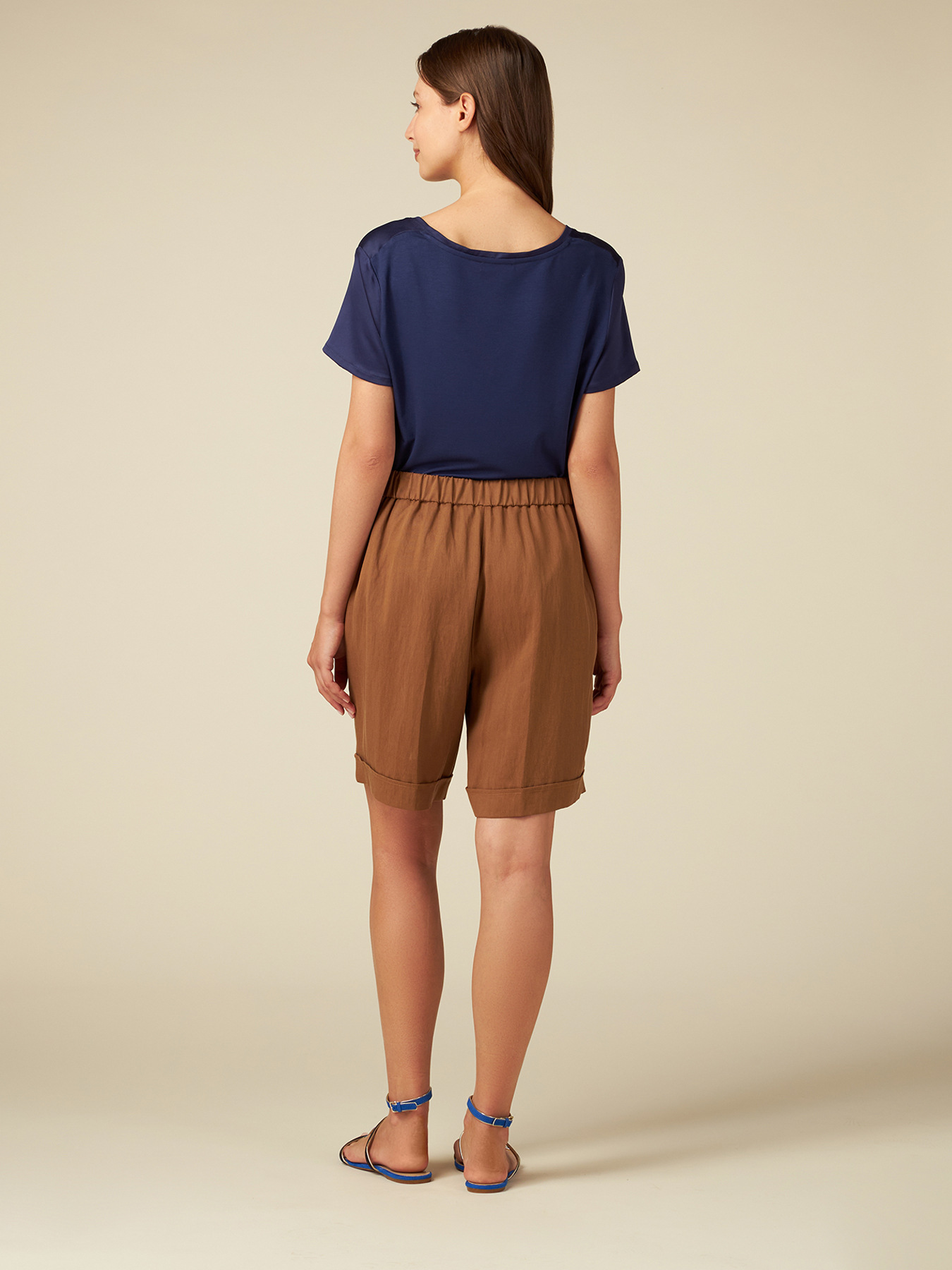 Tencel-blend Bermuda shorts image number 1