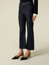 Flare-Jeans mit Kristallen im All-over-Design image number 3