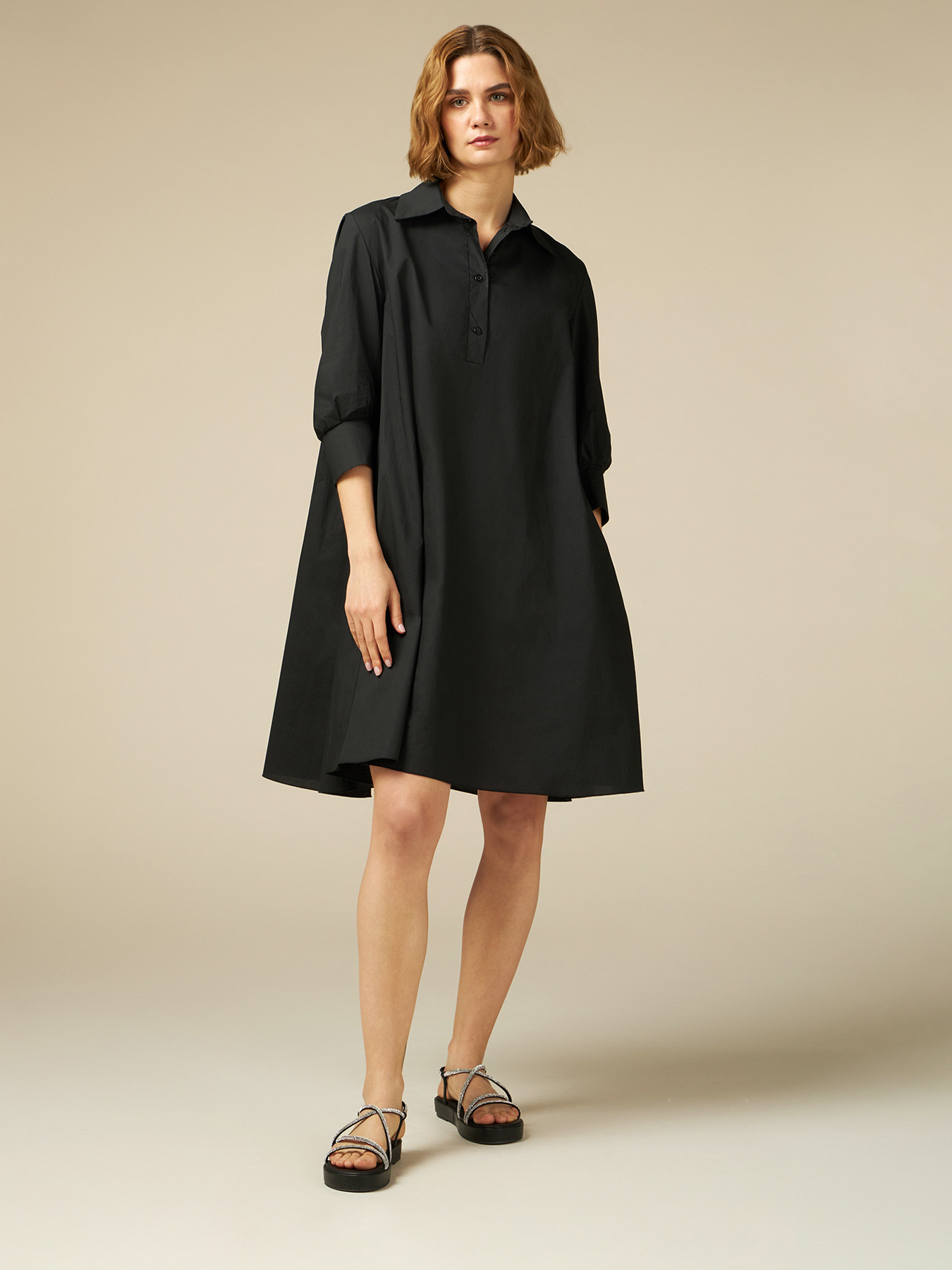 Hemdblusenkleid im Oversize-Look aus Popeline image number 3