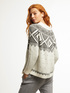 Wool blend jacquard sweater image number 1