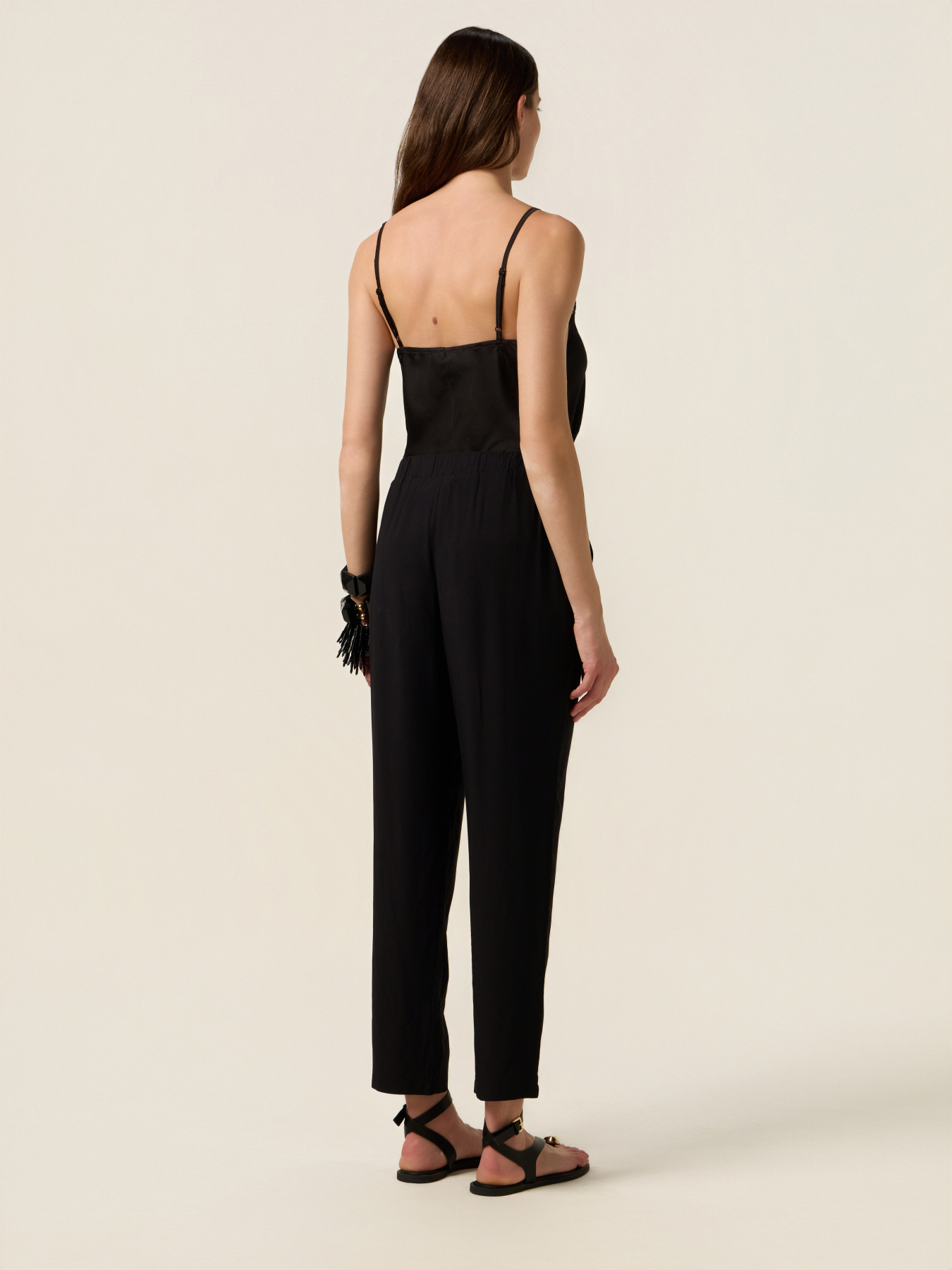 Flowy viscose trousers image number 1