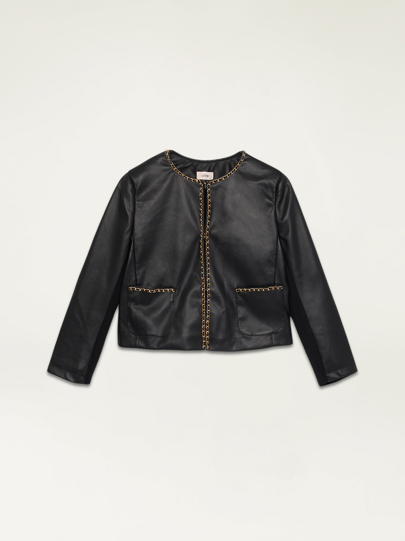 Jacket with metal chain image number 3