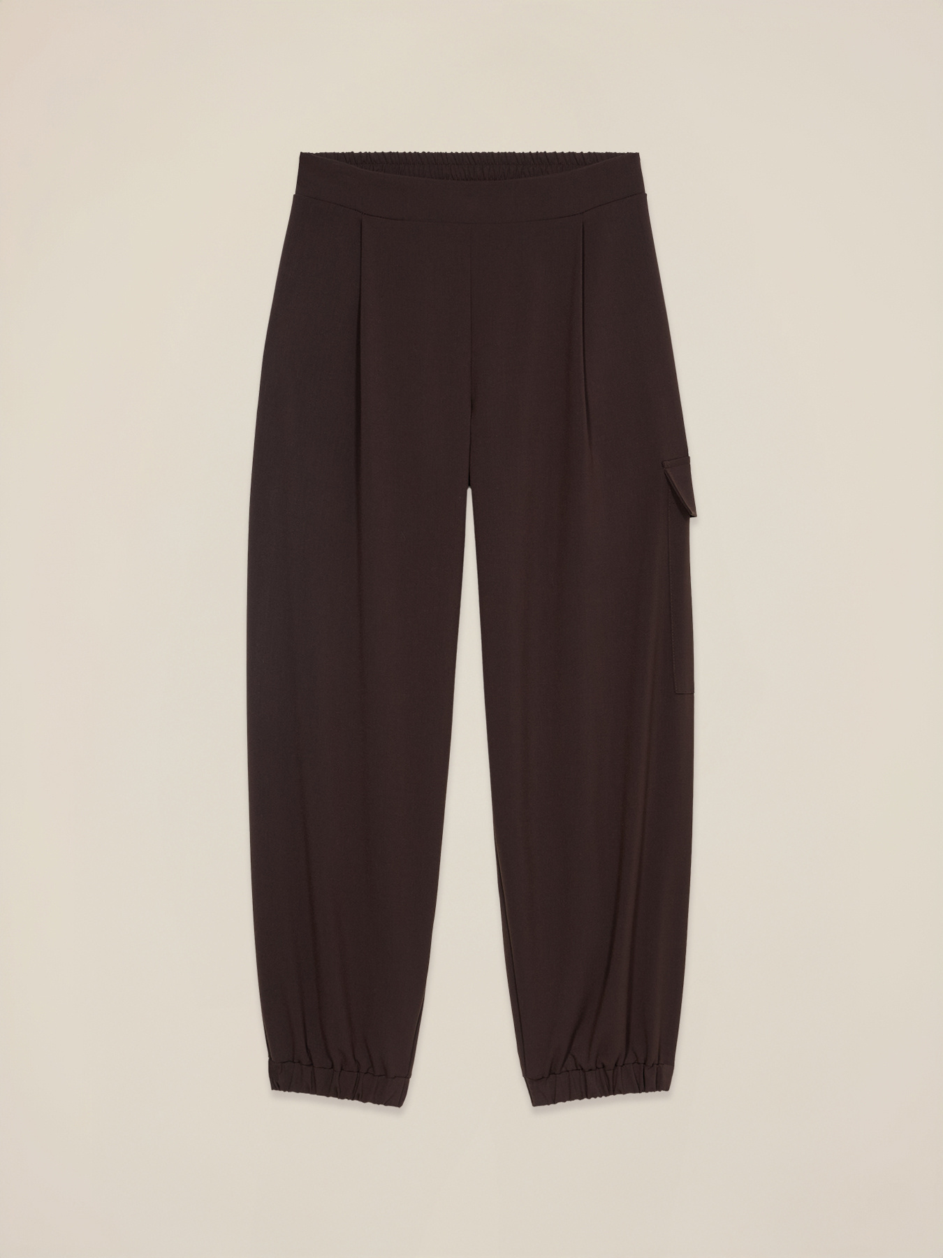 Polyester-viscose cargo pants image number 4